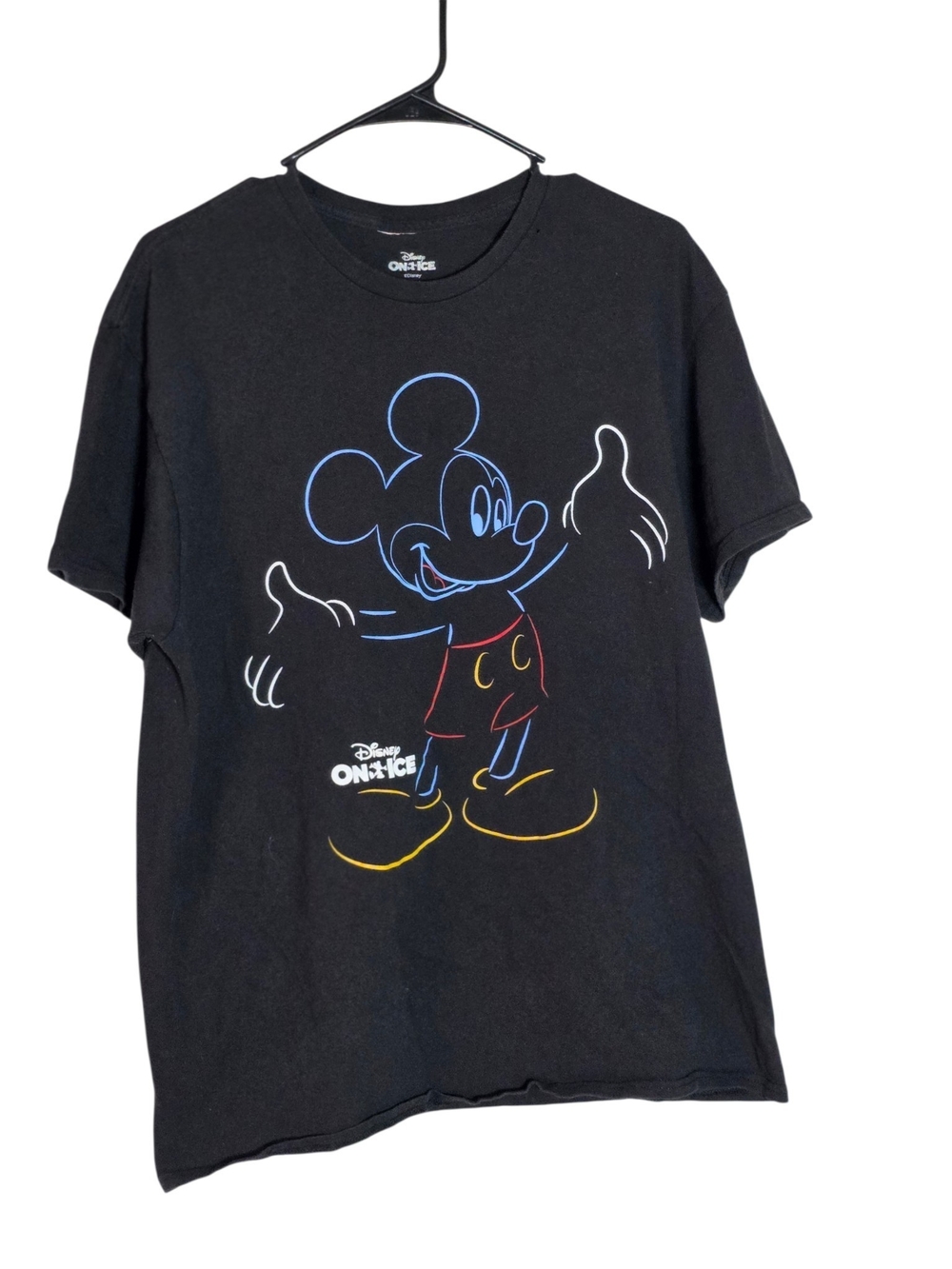 Disney On Ice Mickey Mouse Neon Graphic Tee Black OSFA